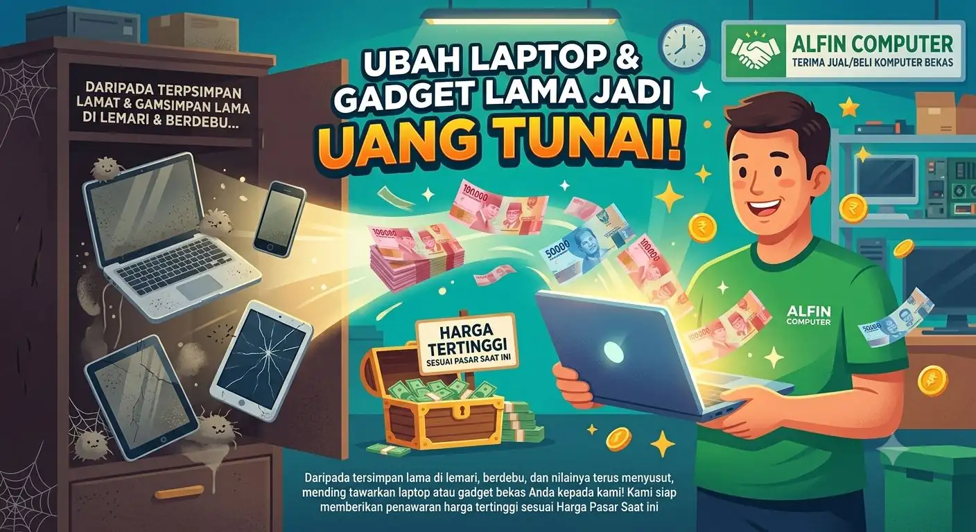 Ubah Laptop Lama Jadi Uang Tunai